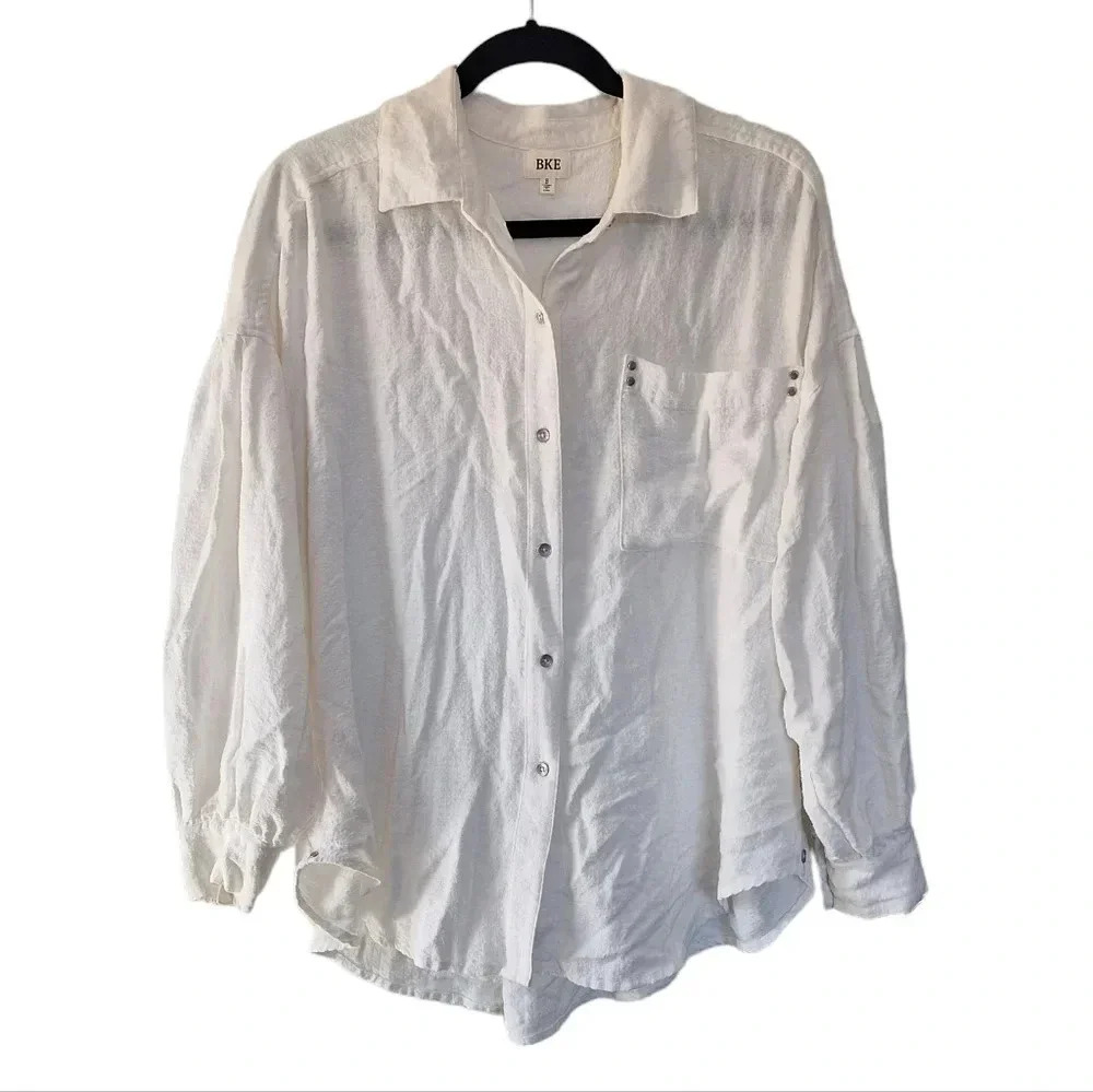 BKE Small Oversize White Shirt